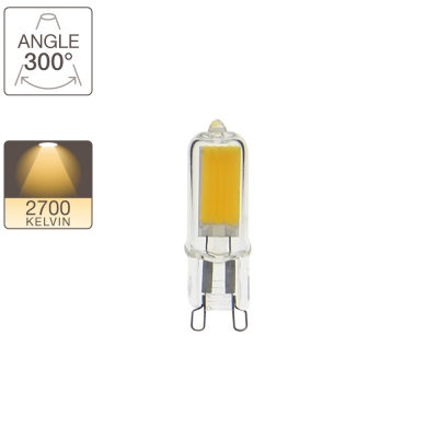 Ampoule LED capsule, culot G9, classique
3W → 30W