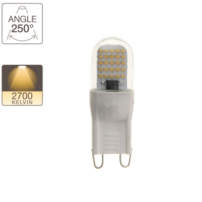 Ampoule LED capsule, culot G9, classique
2.6W → 20W