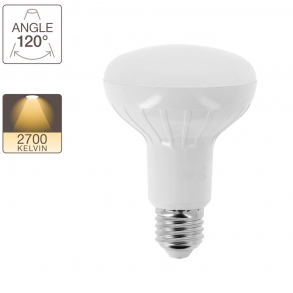 Ampoule spot LED R80, culot E27, classique