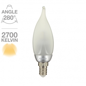 Flamme Coup de vent 250 lumens Opaque E14