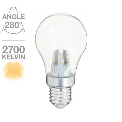 Standard A60 353 lumens Transparent E27 blanc chaud 
4,2W → 32W